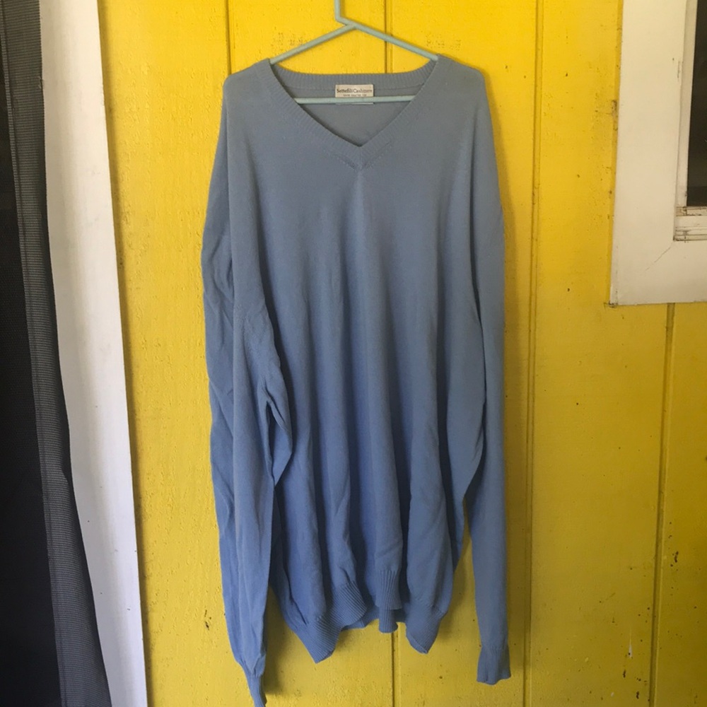 Settefili cashmere light blue sweater